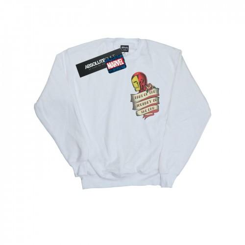 Marvel Boys Iron Man Tattoo Journey Sweatshirt met borstprint