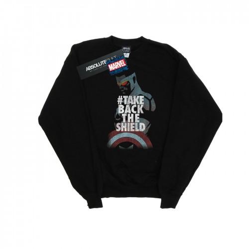 Marvel Boys Captain America Sam Wilson Take Back The Shield-sweatshirt