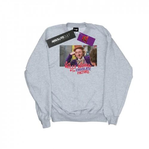 Willy Wonka And The Chocolate Factory Willy Wonka en de chocoladefabriek neerbuigend Wonka-sweatshirt voor jongens