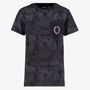 Unsigned jongens T-shirt met camouflage print zwar