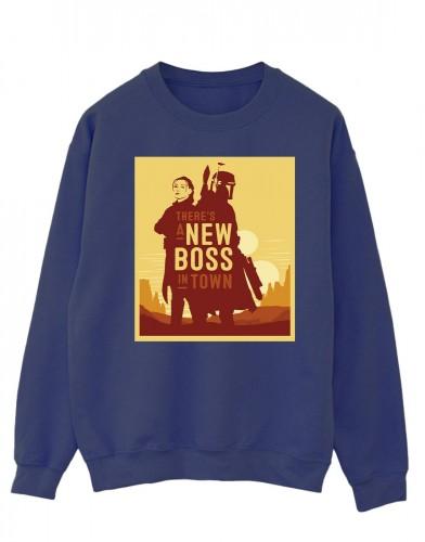 Star Wars heren het boek van Boba Fett nieuwe baas zon silhouet katoenen sweatshirt