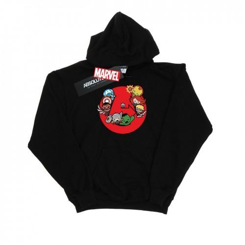 Marvel Mens Kawaii Avengers Ready Steady War-hoodie