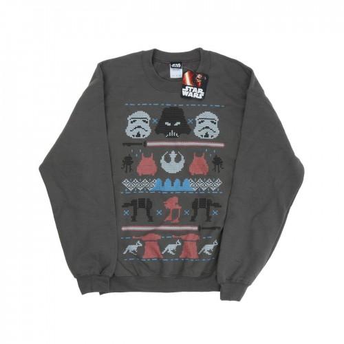 Star Wars heren Dark Side Fair Isle kerstsweatshirt