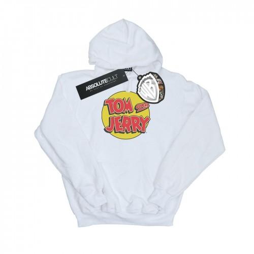 Tom And Jerry Mens Circle Logo Hoodie