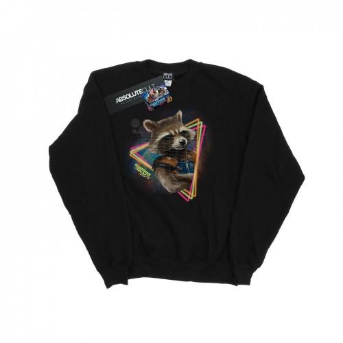 Marvel Heren Guardians of the Galaxy Neon Rocket Sweatshirt