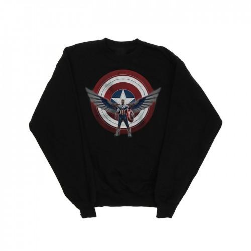 Marvel Heren Falcon en de Winter Soldier Captain America Shield Pose Sweatshirt