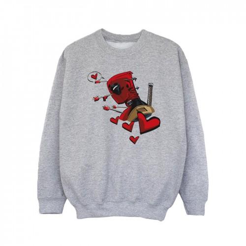 Marvel Girls Deadpool Love Arrow-sweatshirt