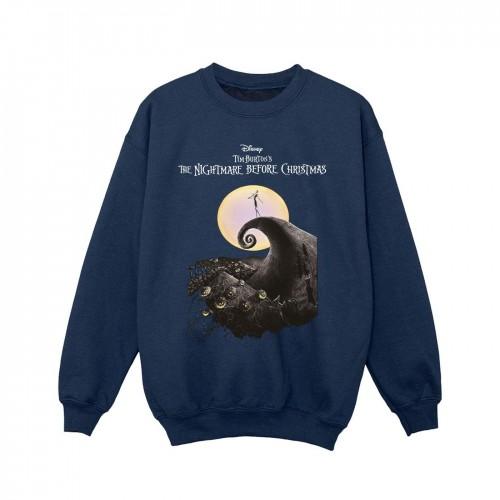 Pertemba FR - Apparel De nachtmerrie vóór Kerstmis Girls Moon Poster Sweatshirt