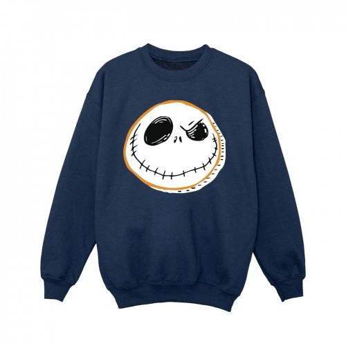 Disney Girls The Nightmare Before Christmas Jack Face Sweatshirt