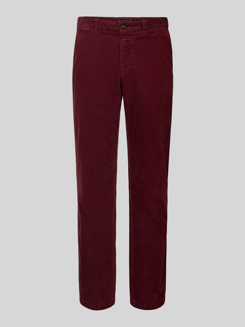 Tommy Hilfiger Regular fit corduroy broek met riemlussen, model 'DENTON'