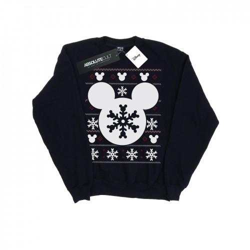 Disney Heren Mickey Mouse Kerst Silhouet Sweatshirt