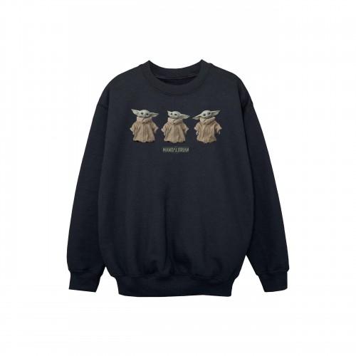 Star Wars Boys The Mandalorian The Child Poses Sweatshirt