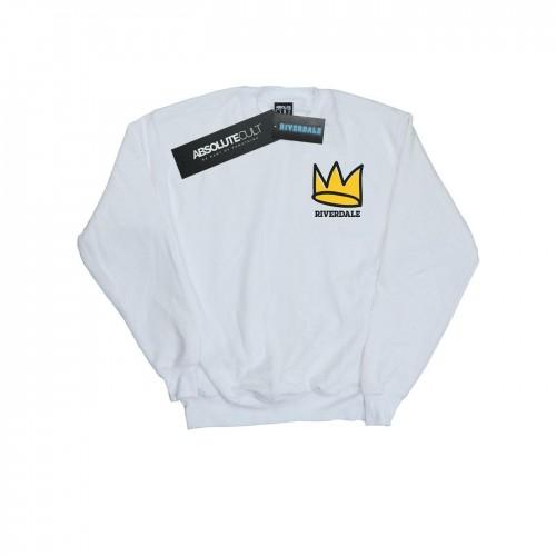 Riverdale Heren sweatshirt met kroonborstprint