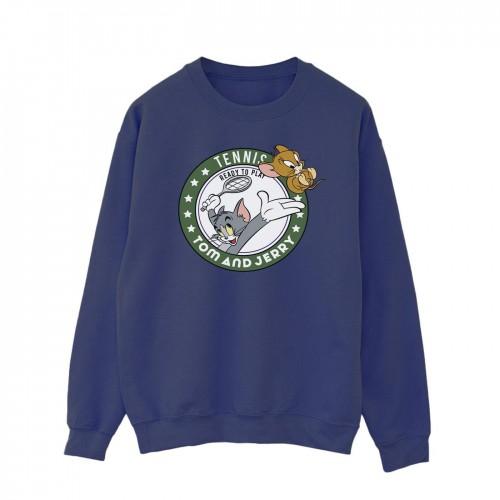 Tom And Jerry Mens Tennis Ready To Play Sweatshirt