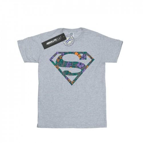 DC Comics meisjes Superman bloemenlogo 1 katoenen T-shirt