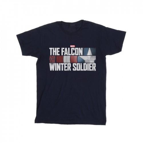 Marvel Girls The Falcon en de Winter Soldier-logo katoenen T-shirt