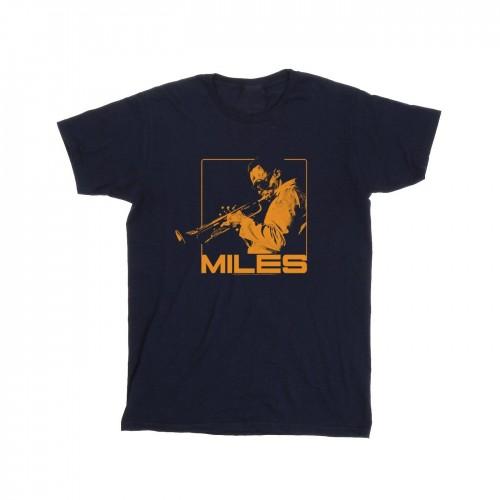 Pertemba FR - Apparel Miles Davis oranje vierkant katoenen T-shirt voor meisjes