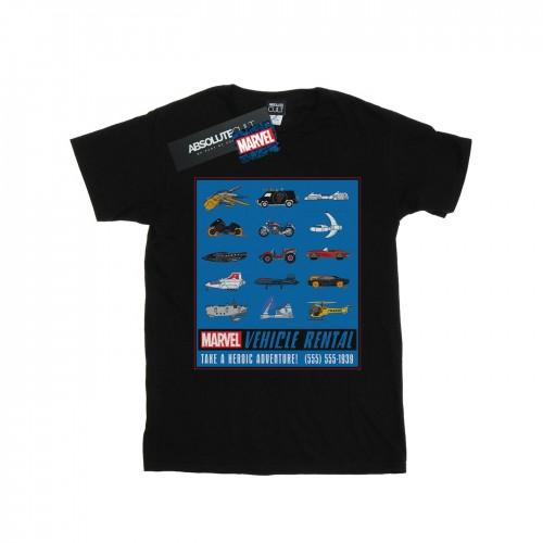 Marvel Girls Vehicle Rentals Colour Cotton T-Shirt