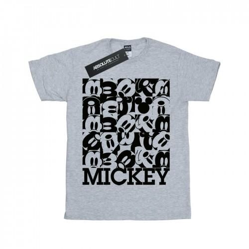 Disney meisjes Mickey Mouse raster katoenen T-shirt