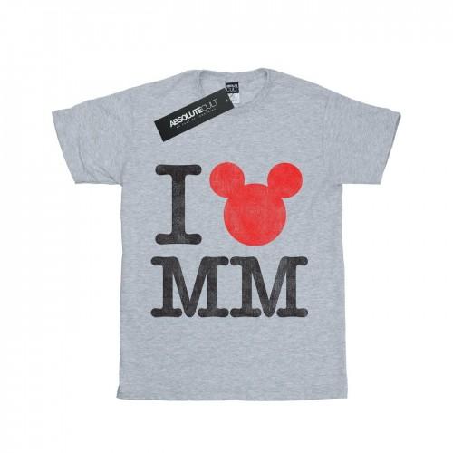 Disney meisjes Mickey Mouse I Love Mickey katoenen T-shirt