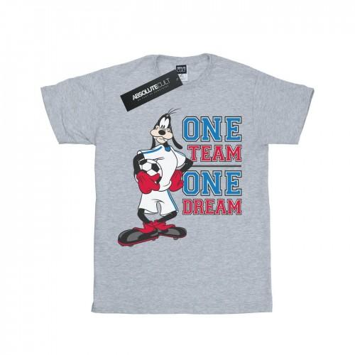 Disney meisjes Goofy One Team One Dream katoenen T-shirt