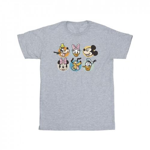 Disney meisjes Mickey Mouse en vrienden gezichten katoenen T-shirt