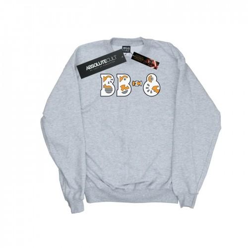 Star Wars Girls The Rise Of Skywalker BB-8 Text Logo Sweatshirt