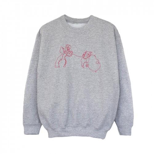 Disney Boys Lady en de Vagebond Spaghetti Outline Sweatshirt