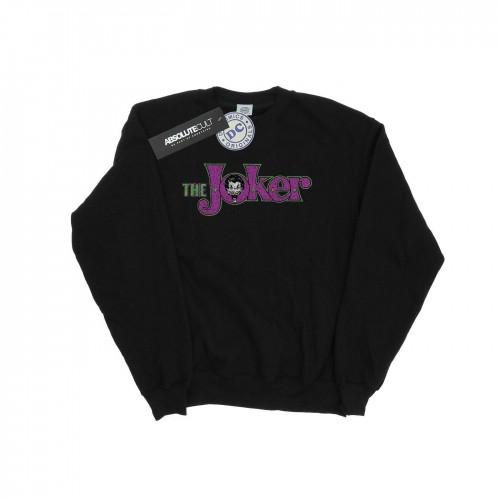 DC Comics Boys The Joker Crackle-logo sweatshirt