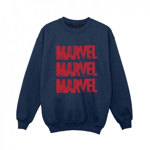 Marvel Boys Sweatshirt met rode spraylogo's