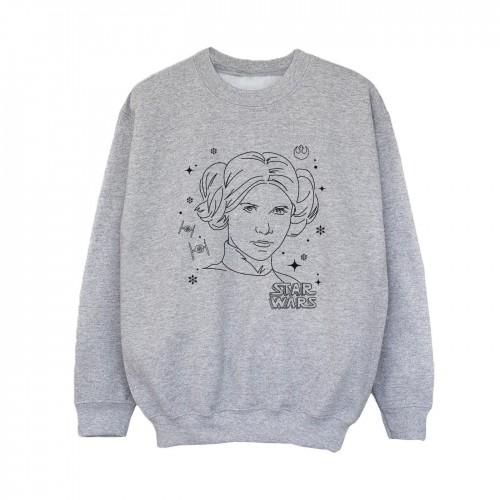 Star Wars Boys aflevering IV: Een nieuw Hope Leia Christmas Sketch-sweatshirt