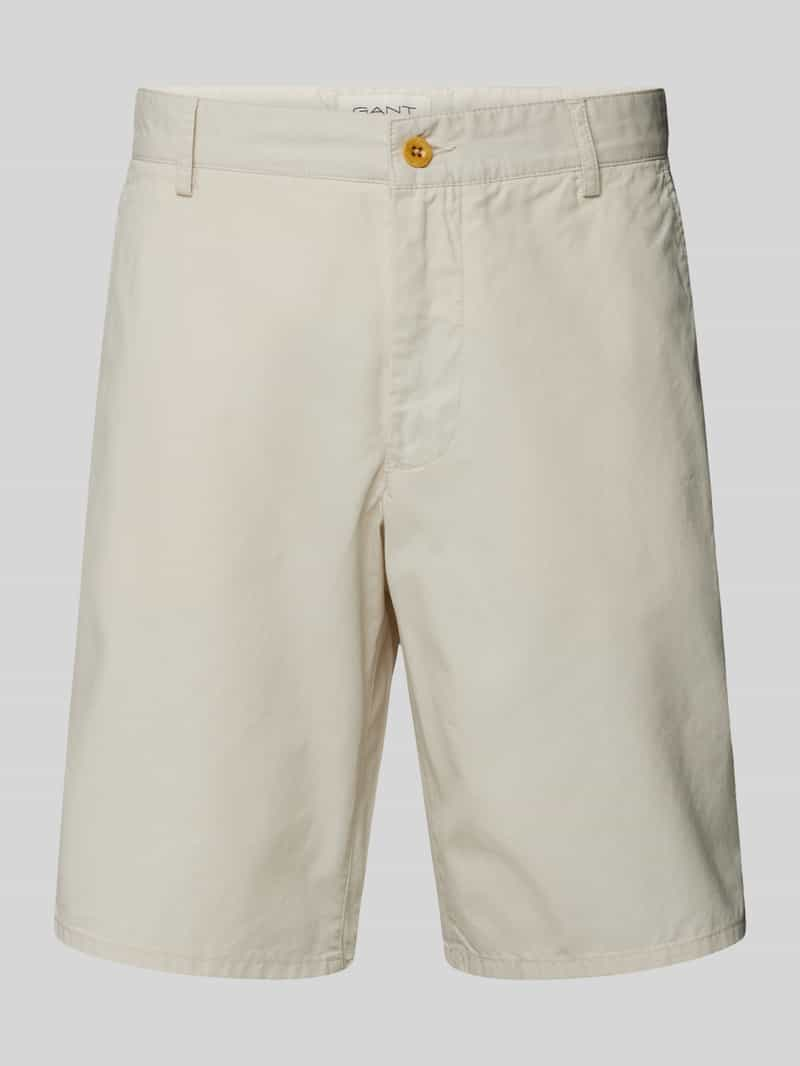 Gant Korte relaxed fit broek met riemlussen