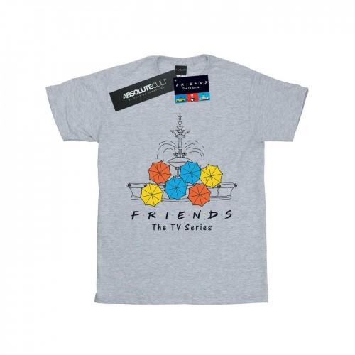 Friends Vrienden meisjes fontein en parasols katoenen T-shirt