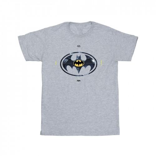 DC Comics Girls The Flash Batman metalen logo katoenen T-shirt