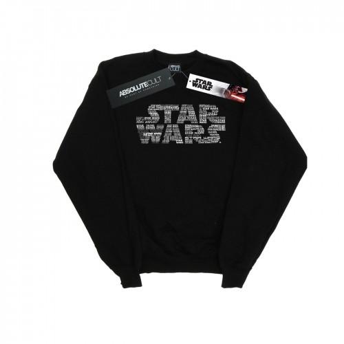 Star Wars heren sweatshirt met herhaald tekstlogo