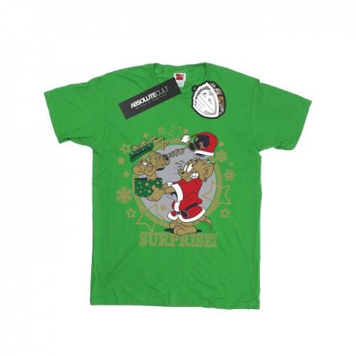 Tom And Jerry Boys Christmas Surprise T-Shirt