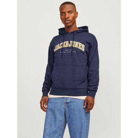 Jack & Jones Hoodie JJECALEB VARSITY SWEAT HOOD NOOS