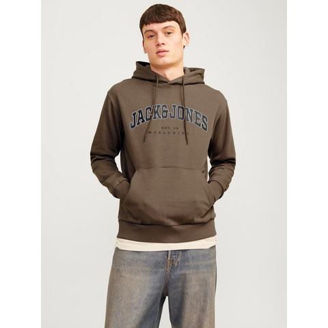 Jack & Jones Hoodie JJECALEB VARSITY SWEAT HOOD NOOS