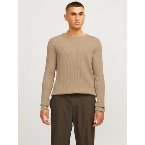 Jack & Jones Trui met ronde hals JJPANNEL KNIT CREW NECK AW24