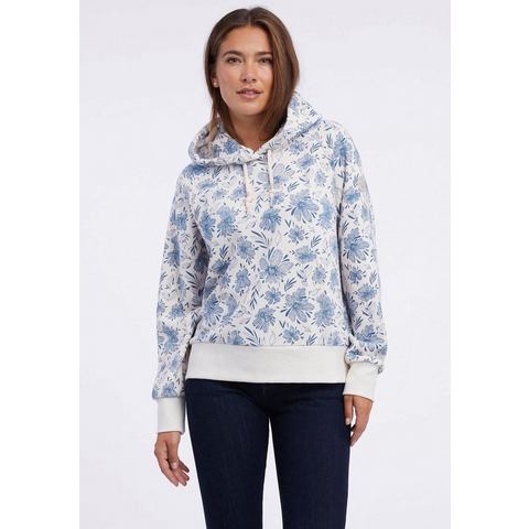 Ragwear Hoodie Duurzaam sweatshirt TONNA SPRING van  (Met all-over bloemenprint en capuchon met trekkoord)