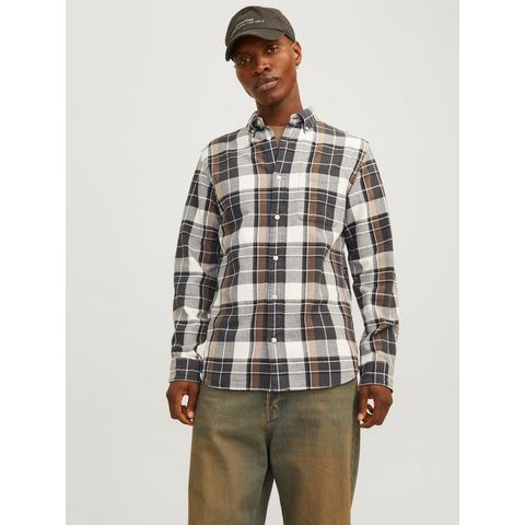 Jack & Jones Overhemd met lange mouwen JPRBLUBROOK CHECK STRUCTURE L/S SHIRT SN