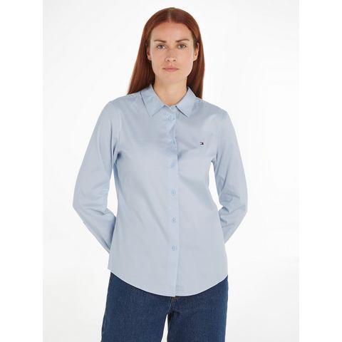 Tommy Hilfiger Overhemdblouse STRETCH OXFORD REGULAR SHIRT