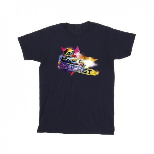 Marvel Girls Guardians Of The Galaxy Abstract Rocket Raccoon katoenen T-shirt