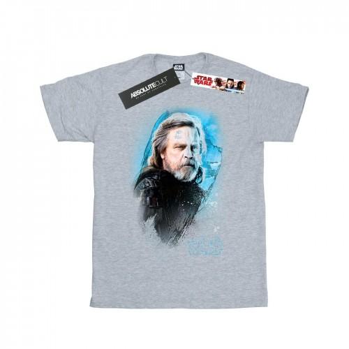 Star Wars Girls The Last Jedi Luke Skywalker T-shirt van geborsteld katoen