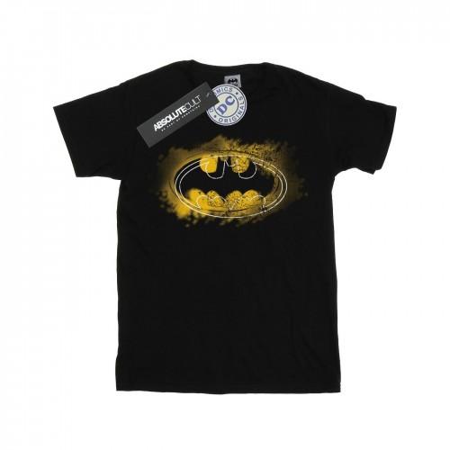 DC Comics katoenen T-shirt met Batman Spray-logo voor meisjes