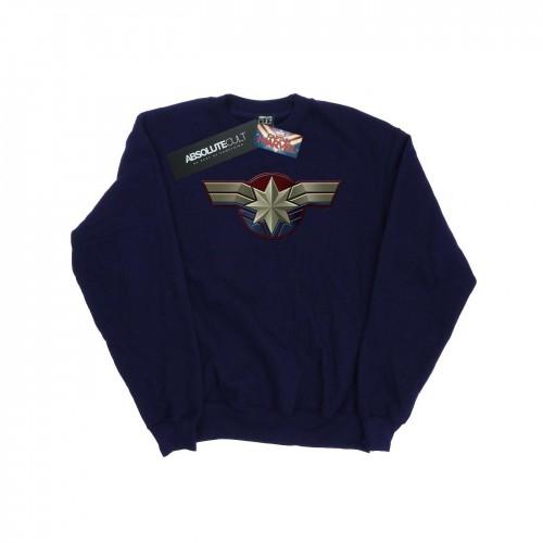 Marvel Boys Captain  borstembleem sweatshirt