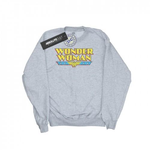 DC Comics Boys Wonder Woman Crackle Logo Sweatshirt