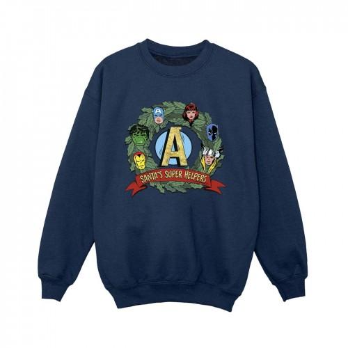 Marvel Boys Santa's Super Helpers Sweatshirt