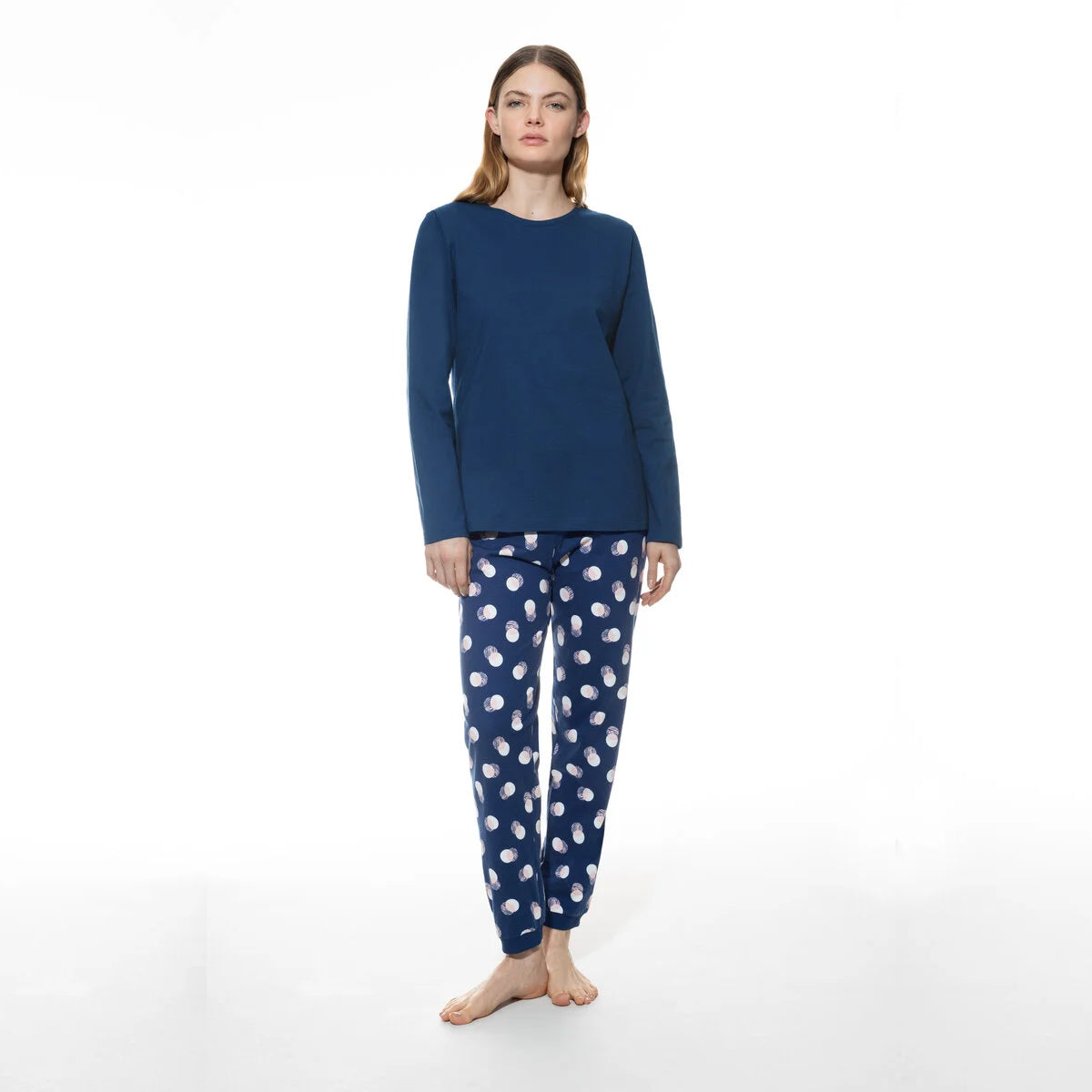 Mey Scribbled Dots pyjama's, blauw