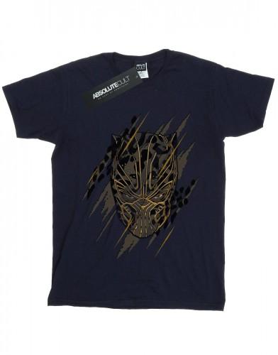 Marvel jongens Black Panther gouden hoofd T-shirt